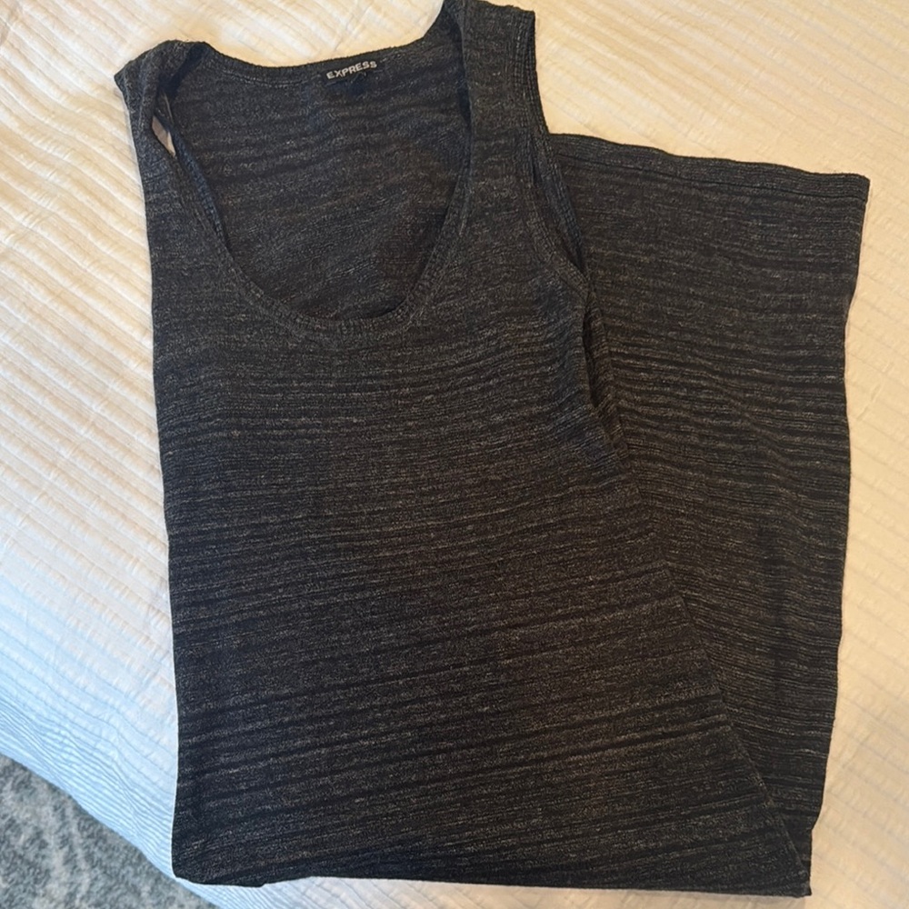 Express Gray Sleeveless Dress